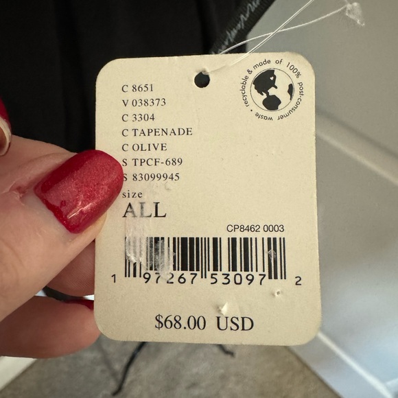 NWT Free People Courtside Cargo Sling in Tapenade Olive - Picture 5 of 6